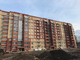 Многоэтажный жилой дом по ул. Болонина в г. Вологде, завершающая стадия